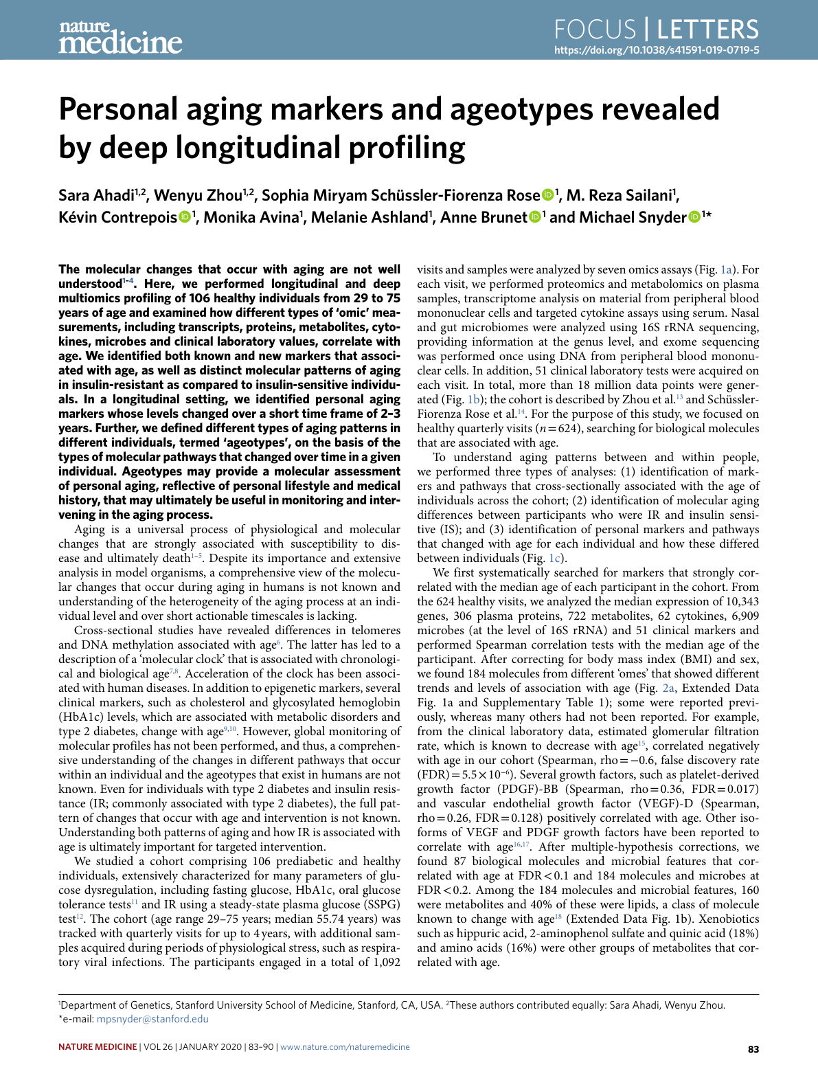 First page of Ahadi 2020 ageotypes paper